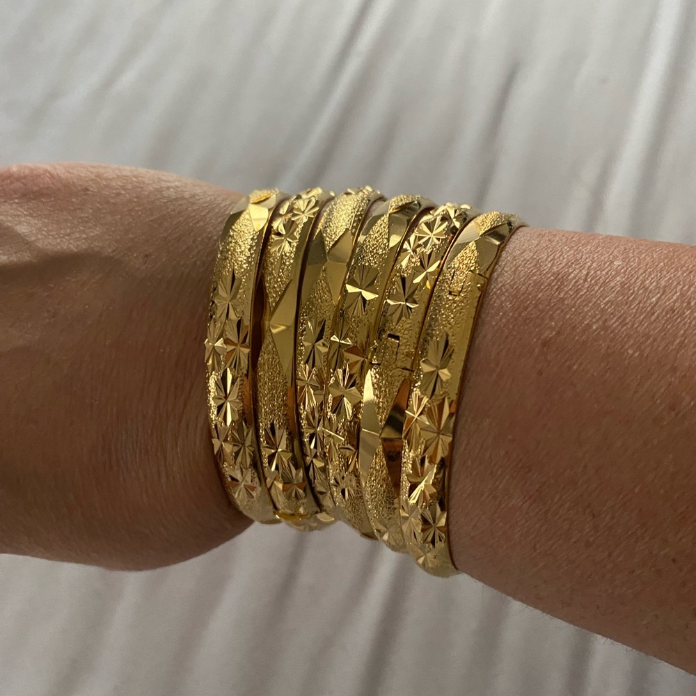 Gold bangle bracelets lots new